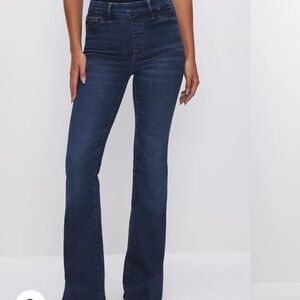 Good American Power Stretch Pull-on Flare Jeans